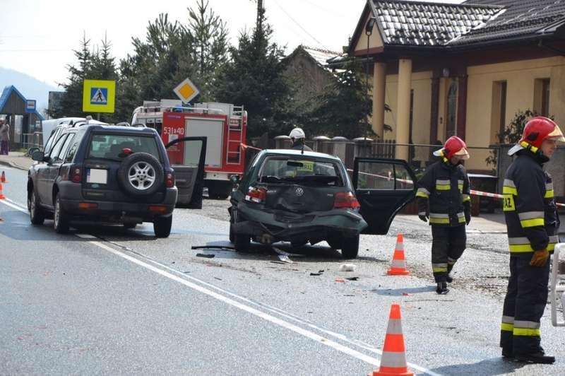 Kojszówka: Kolizja trzech samochodów
