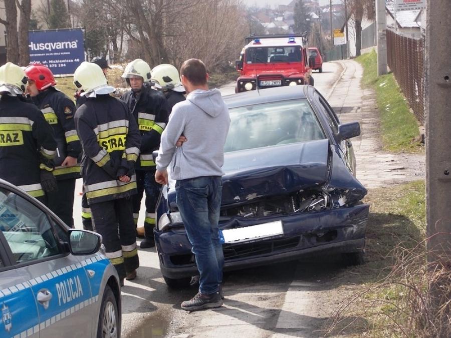 Jordanów: sprawca uciekł z miejsca zdarzenia