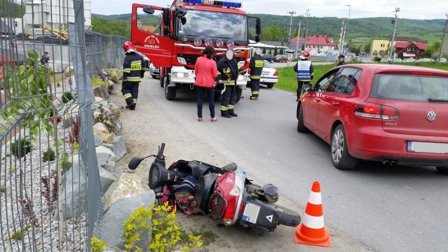 Osielec: Bus zderzył się ze skuterem