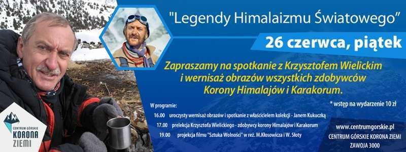Wernisaż Korona Ziemi oraz prelekcja Krzysztofa Wielickiego