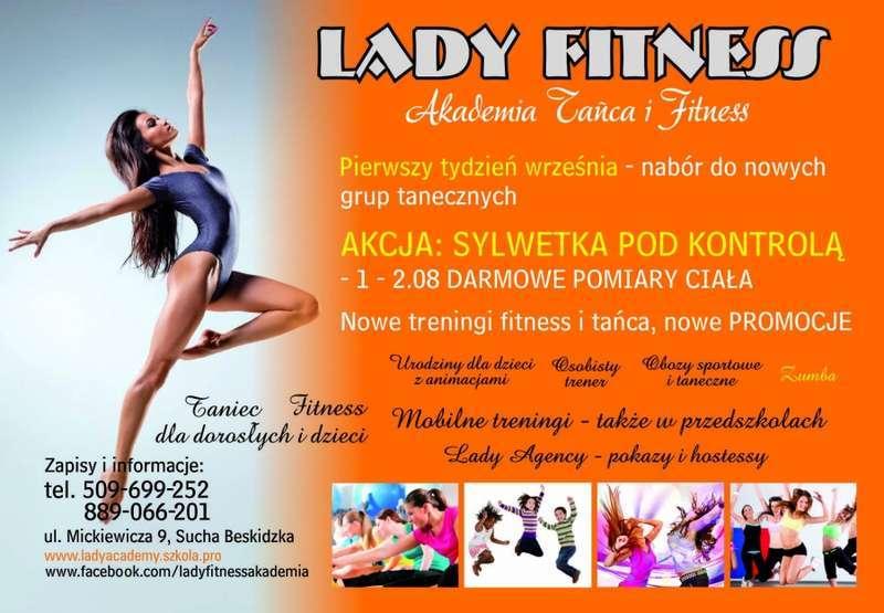Jedyne takie miejsce w Suchej Beskidzkiej – LADY FITNESS AKADEMIA TAŃCA I FITNESS