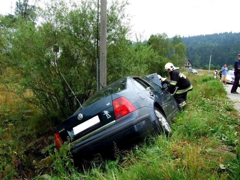 Kuków –Volkswagen w rowie