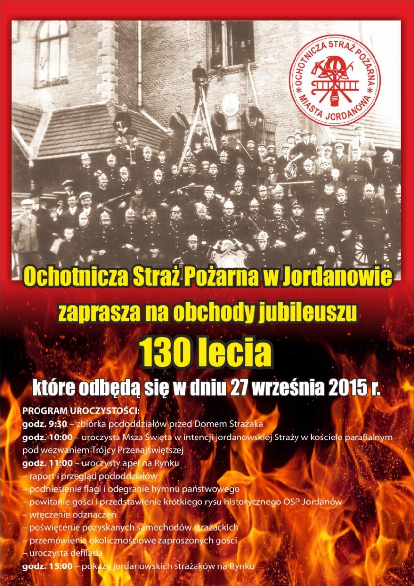 130 lat jordanowskiej OSP