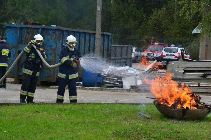 Ćwiczenia strażackie