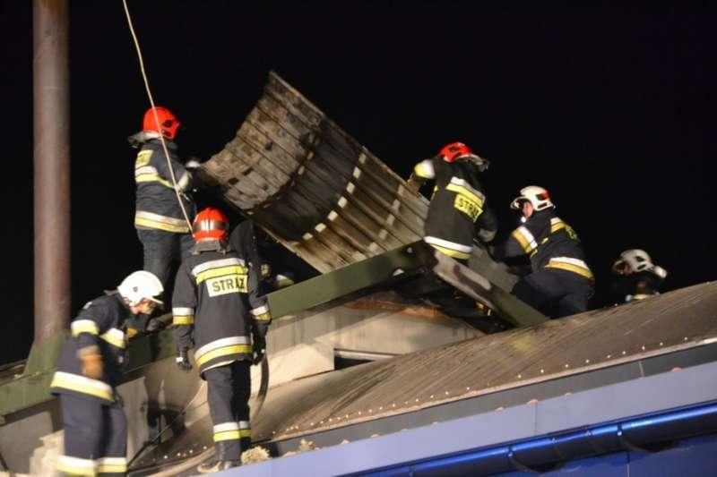 Pożar warsztatu stolarskiego w Białce