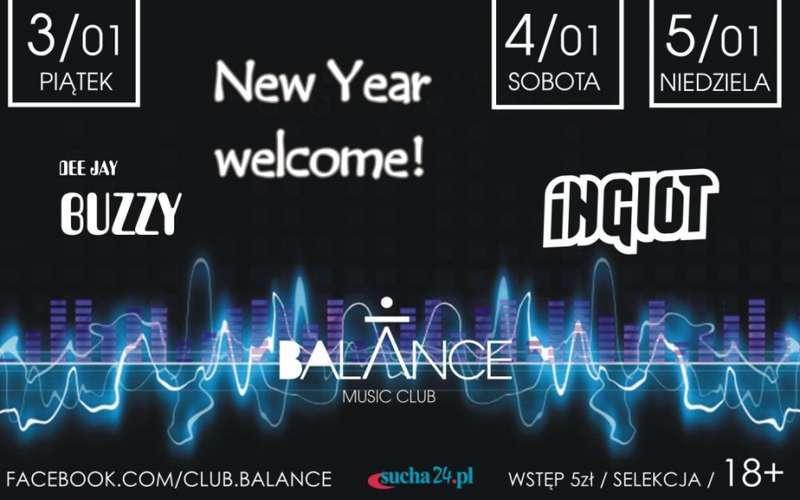 Powitanie nowego roku z balance