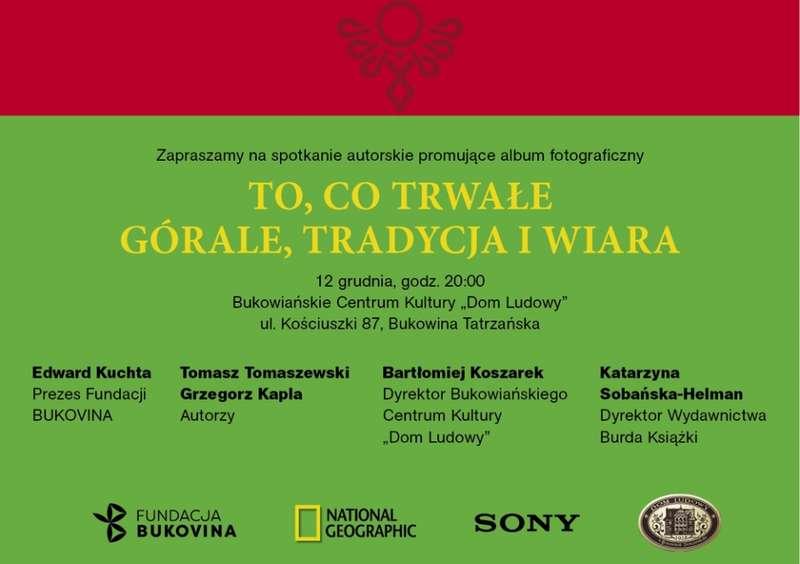 Premiera albumu To co trwałe. Górale, tradycja i wiara