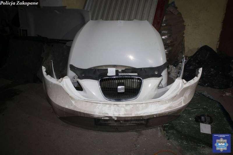 Pocięty Seat Leon znaleziony w Zakopanem