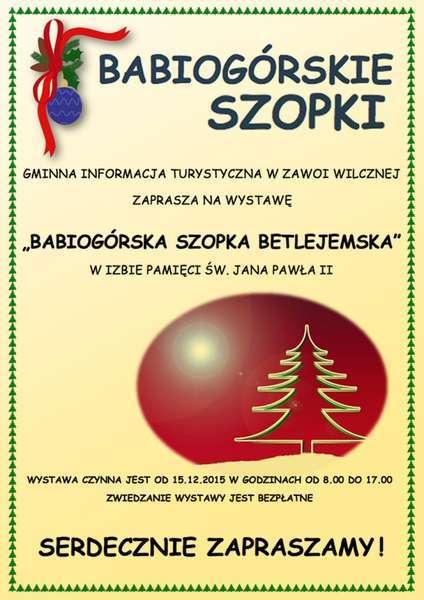 Wystawa „Babiogórska Szopka Betlejemska”