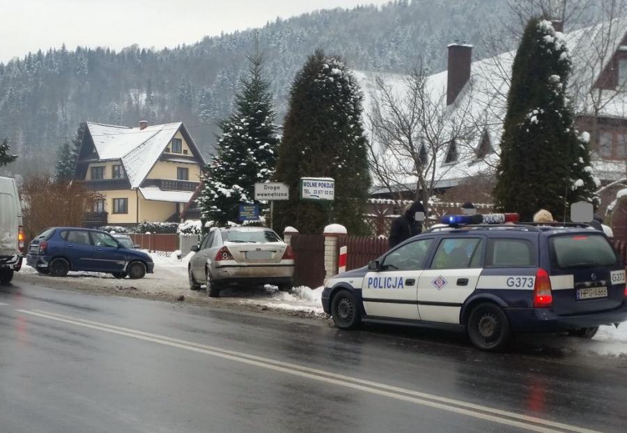 Kolizja w Skawicy