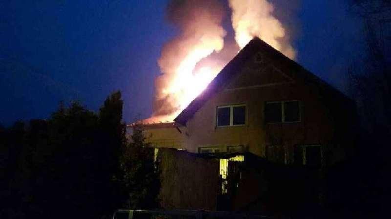 Palcza. Pożar budynku mieszkalnego