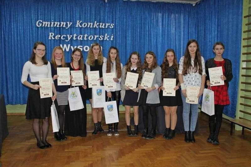 Gminny Konkurs Recytatorski Szkół Podstawowych i Gimnazjalnych