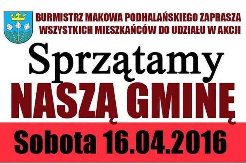 Maków Podhalański - mobilizacja przed sprzątaniem