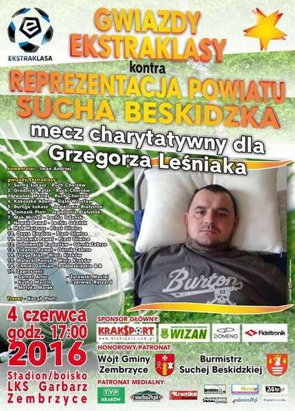 Wyjątkowy mecz w szczytnym, charytatywnym celu w Zembrzycach!