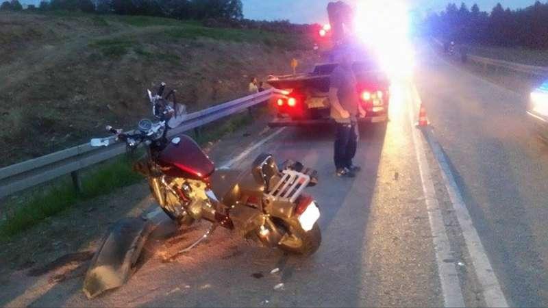 Naprawa: Motocykl wpadł na opla