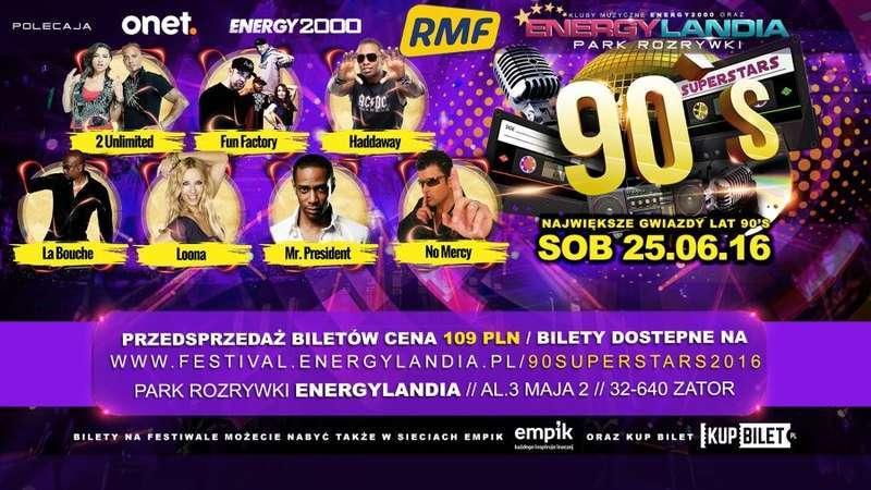 Plejada gwiazd z lat 90-tyc już 25 czerwca w Parku Rozrywki Energylandia!