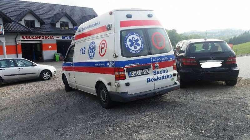 Jordanów. Kolizja na Piłsudskiego