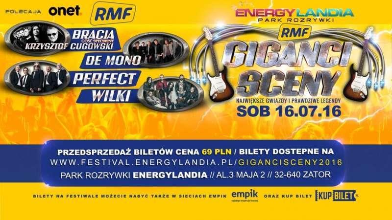 Bracia z Krzysztofem Cugowskim, Perfect, De Mono oraz Wilki, czyli Giganci Sceny RMF ponownie w Energylandii!
