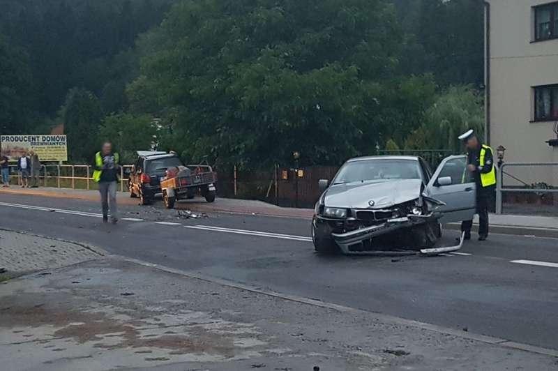 Maków Podhalański. Kolizja dwóch samochodów