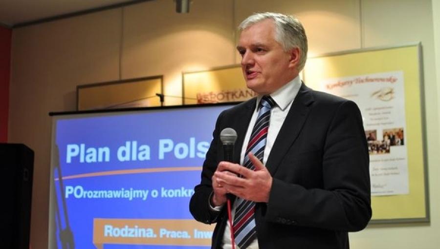 Jarosław Gowin w Makowie Podhalańskim
