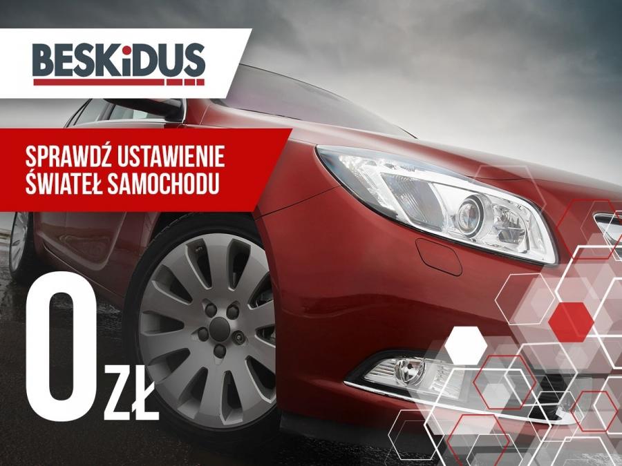 W OSKP Beskidus  możesz sprawdzić światła i amortyzatory za darmo.