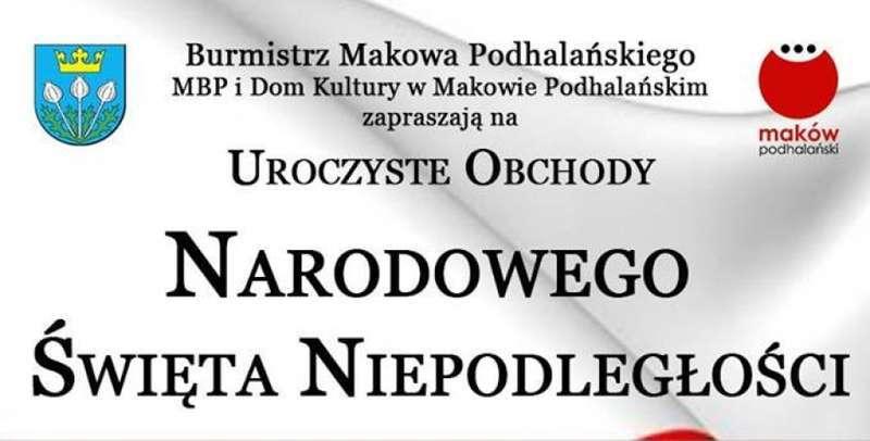 Biblioteka i Dom Kultury w Makowie zapraszają na Wieczornicę i obchody Święta Niepodległości