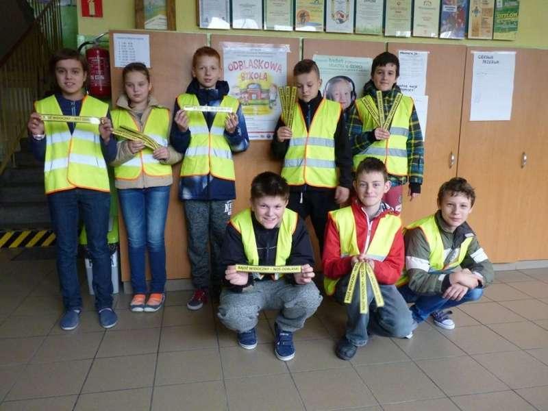 „Odblaskowa szkoła”  w Marcówce.