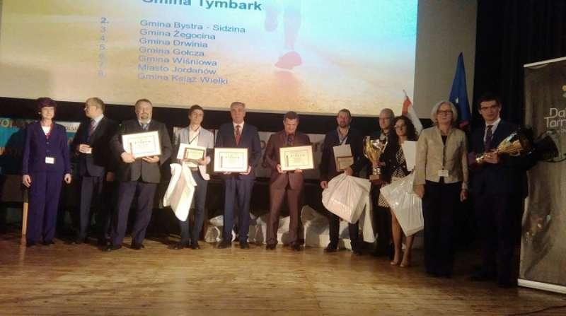 Gmina Bystra-Sidzina odebrała nagrodę za II miejsce w Sportowym Turnieju Miast i Gmin