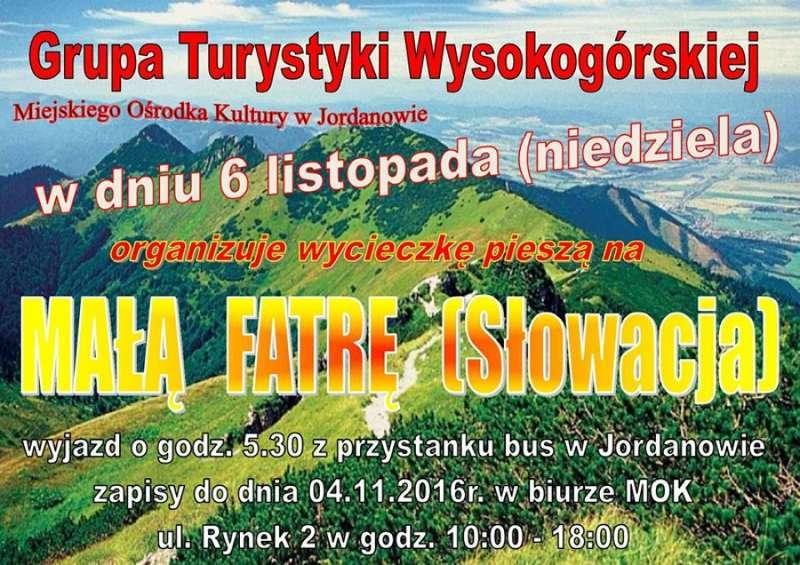 Grupa Turystyki Wysokogórskiej zaprasza na wyprawę na Małą Fatrę
