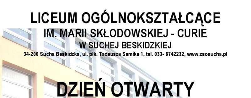 Dzień otwarty w suskim LO
