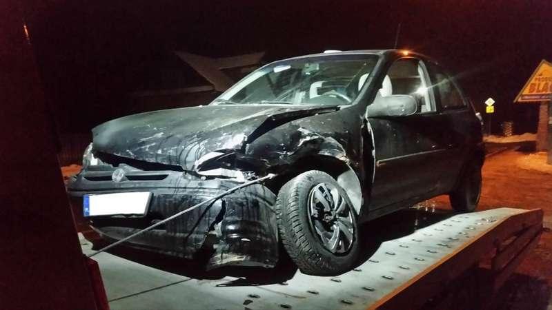 Czołowe zderzenie Citroena z Oplem