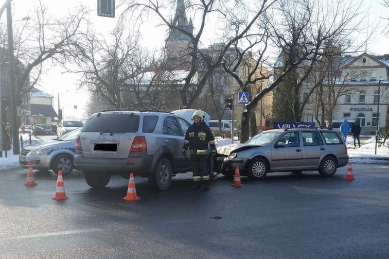 Kolizja w centrum Jordanowa