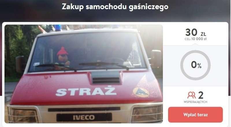 OSP Kojszówka. Zbierają  na samochód ratowniczo-gaśniczy
