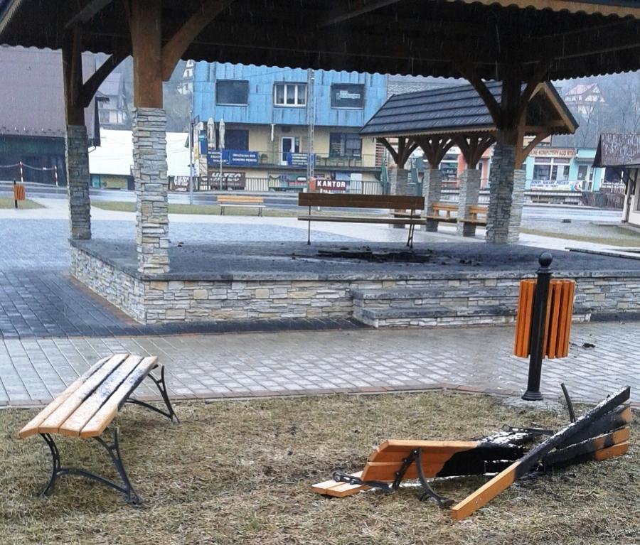 Zatrzymali za dewastację mienia młodych mieszkańców Zawoi