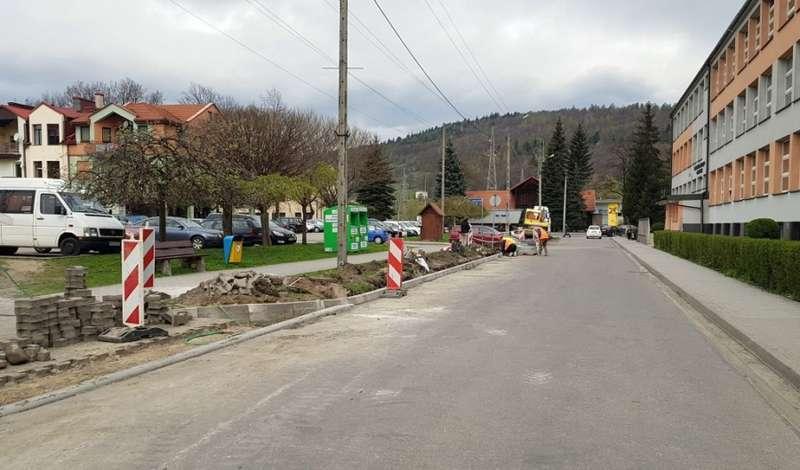 Ulica płk. T. Semika w przebudowie.