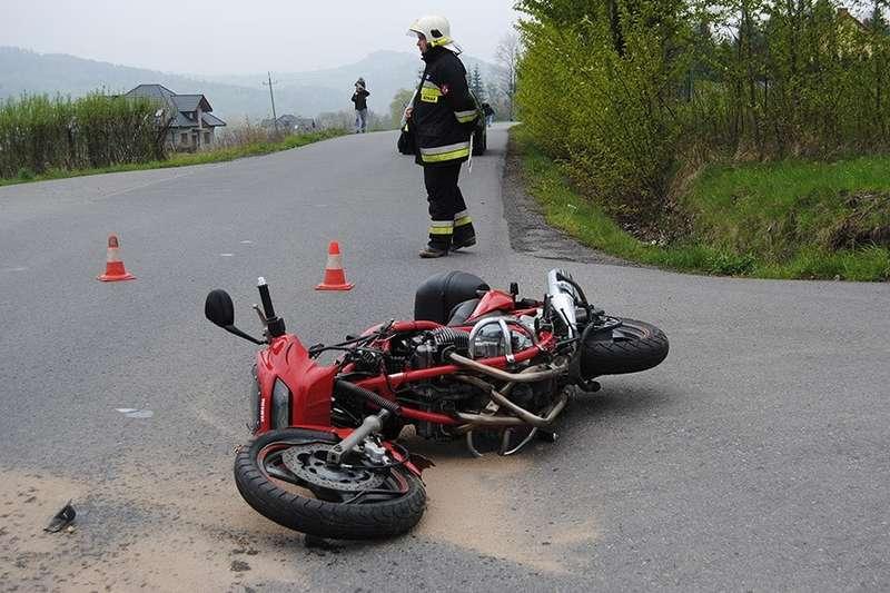 Motocyklista w opałach