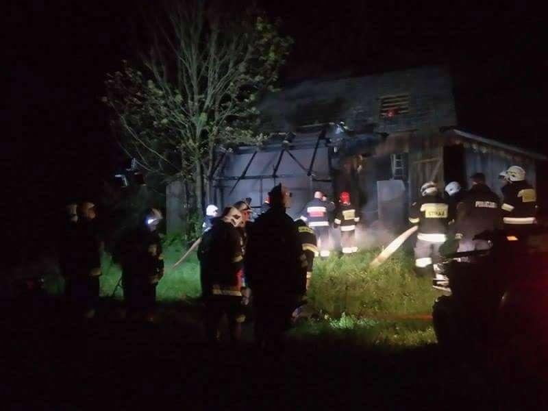 Baczyn. Pożar stodoły