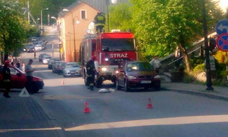 Wyciekł olej na Kościelną