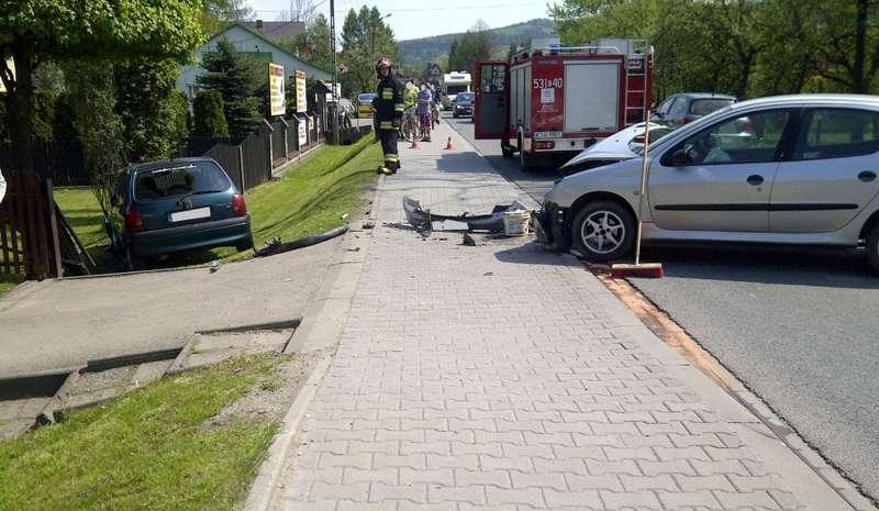 Kolizja w Juszczynie.