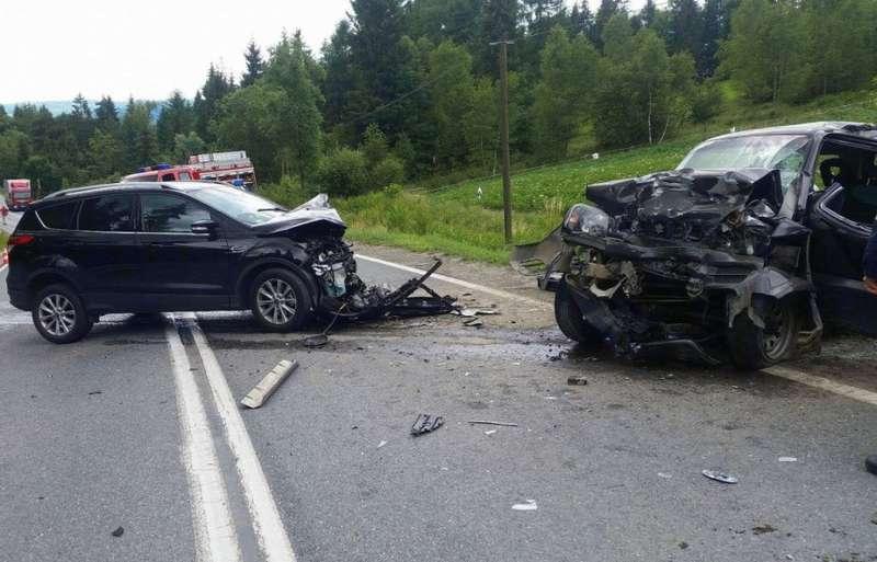 „Czołówka” pod Jordanowem, poszkodowani kierowcy