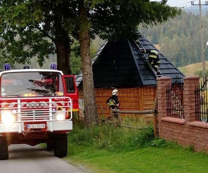 Zawoja. Zapaliła się wiata grillowa.