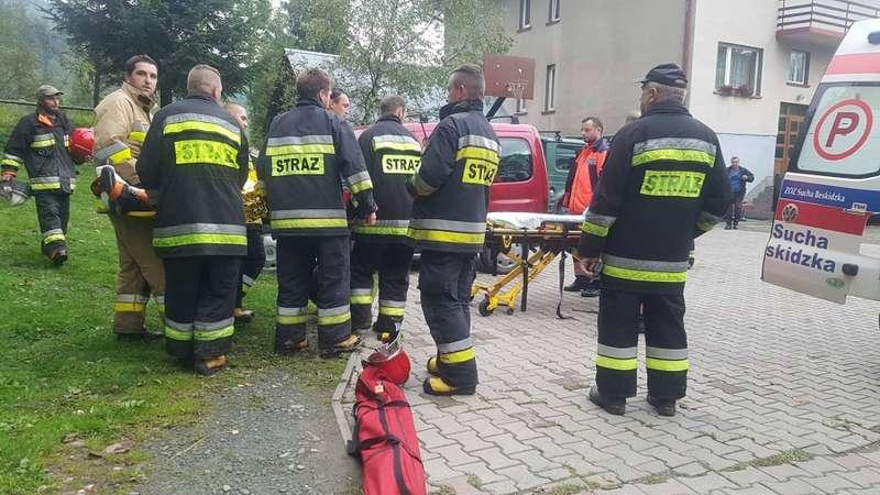 Skawiccy strażacy pomogli grzybiarzowi
