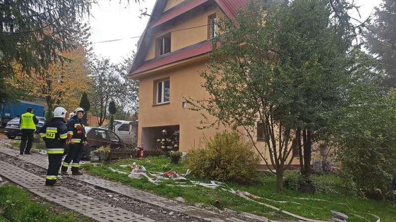 Pożar kotłowni w Zawoi