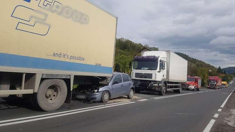 Karambol w Makowie, są poszkodowani