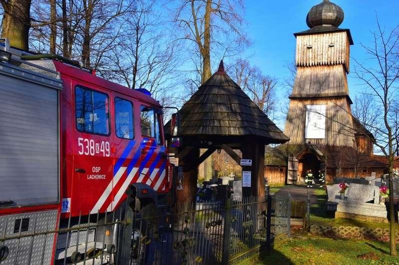 Alarm w lachowickim kościele