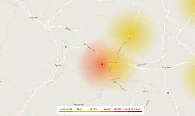 Powietrze w Jordanowie pod okiem czujników
