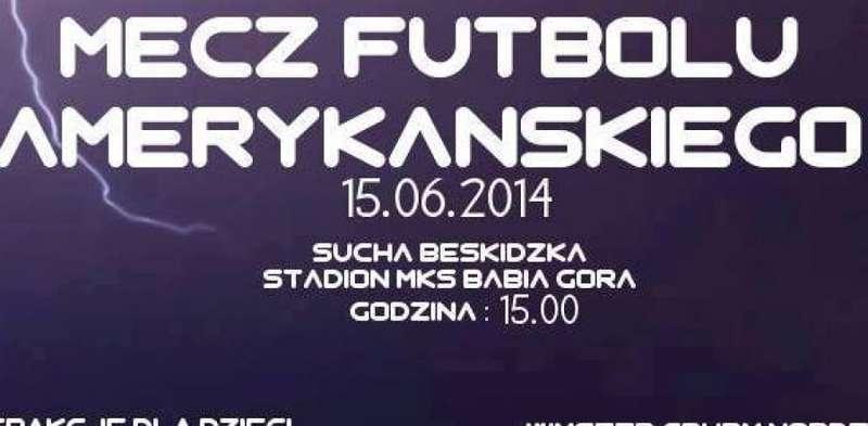 Zapraszamy na mecz futbolu amerykańskiego.