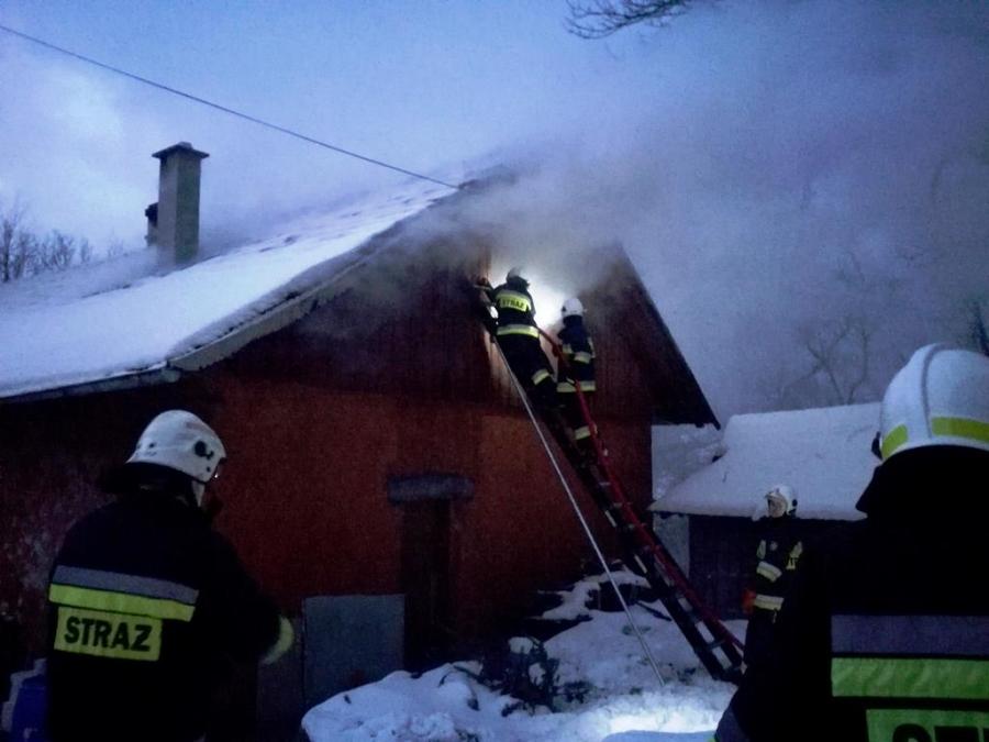 Budzów. Poranna akcja strażaków