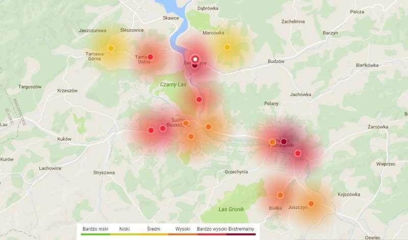 Polska ukarana, Małopolska chwalona, a Sucha Beskidzka wymienia piece