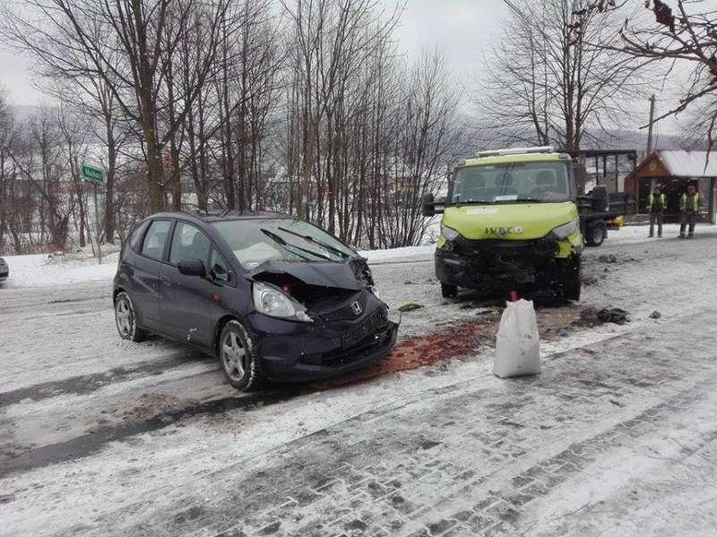 Czołówka w Śleszowicach, kierowca w szpitalu